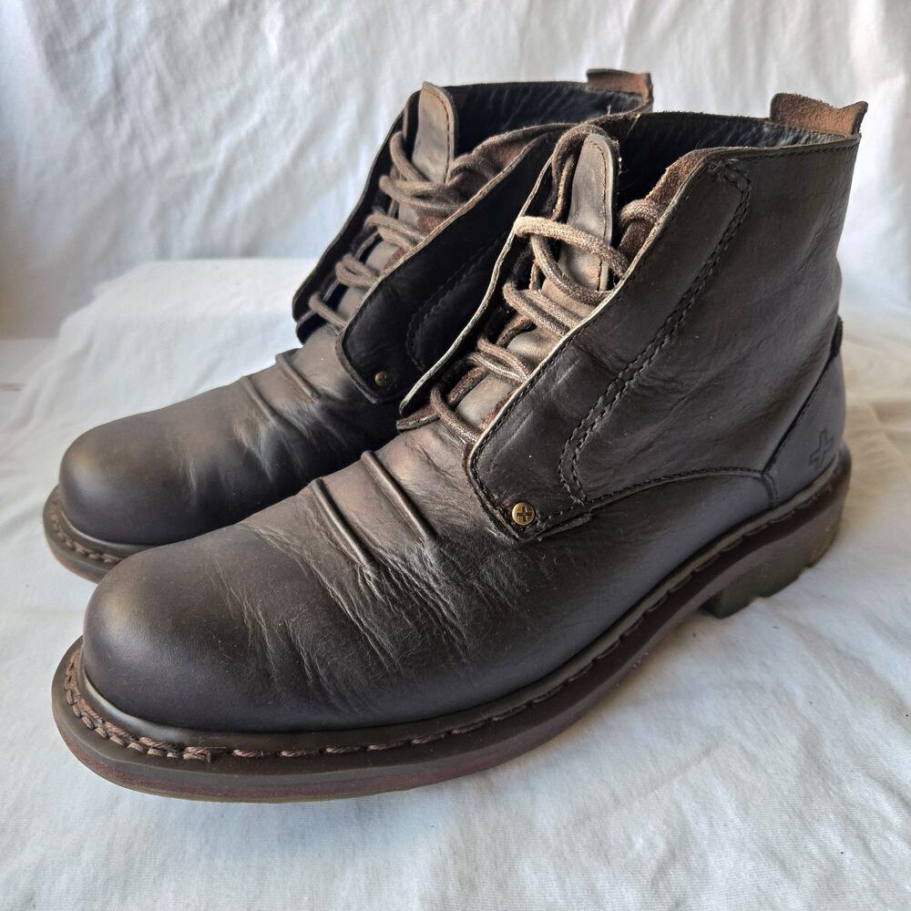Vintage Dr Martens 11539 Men's Lace Up Ankle Boots Brown Size 11